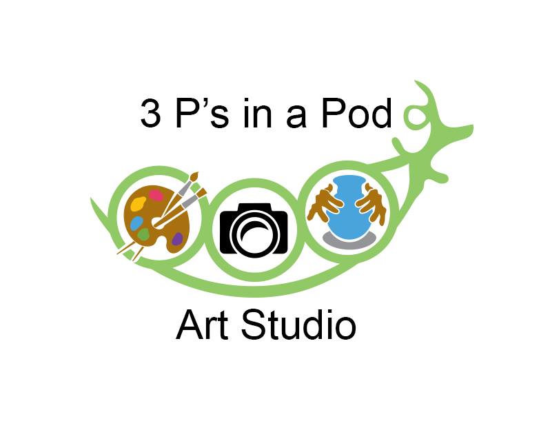 3Ps in a Pod Art Studio Logo