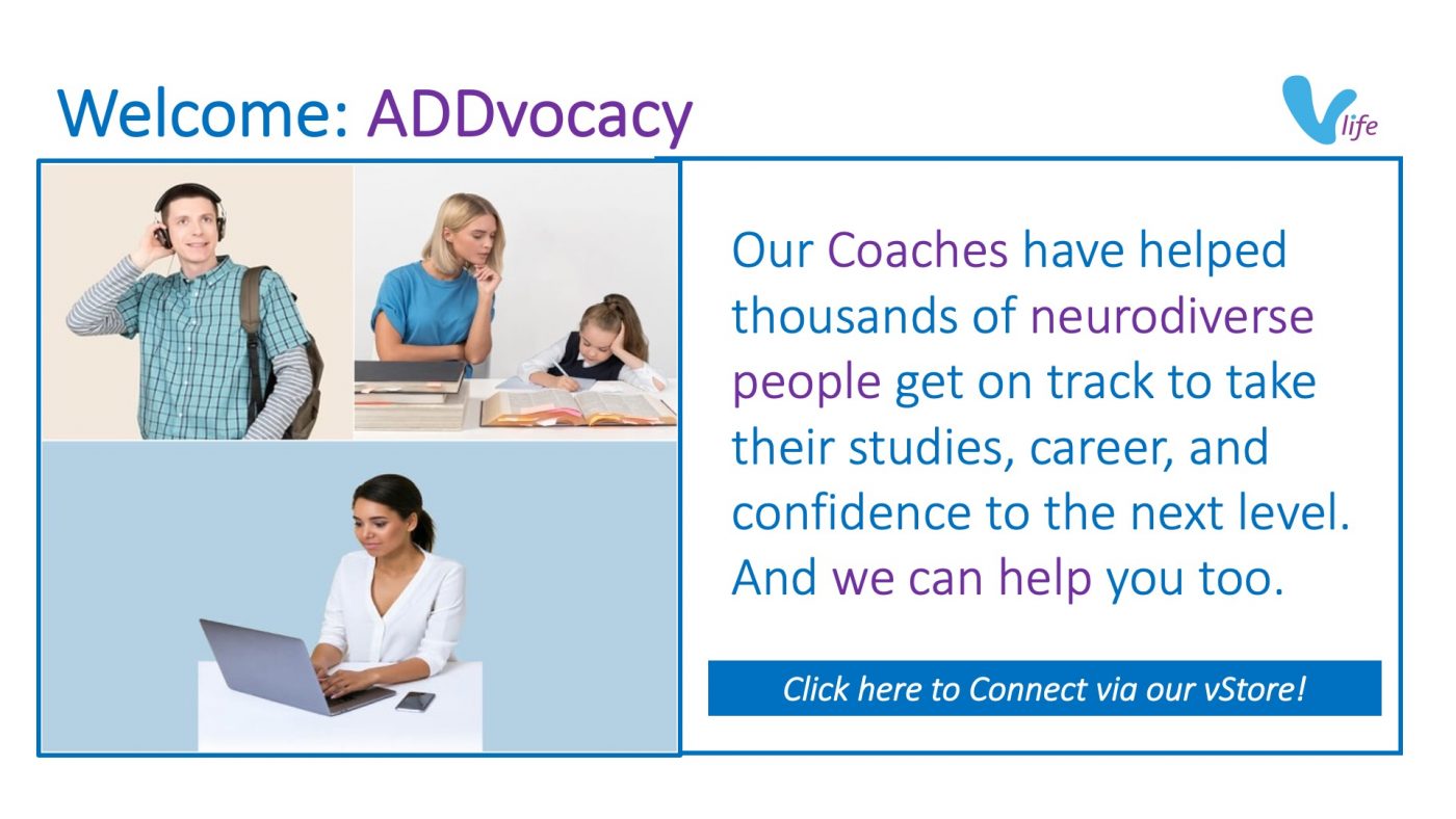 New vStore Welcome ADDvocacy info poster