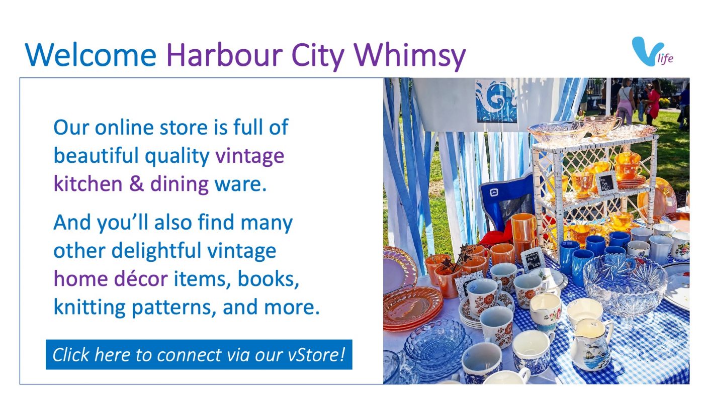 vStore Welcome Harbour City Whimsy info poster
