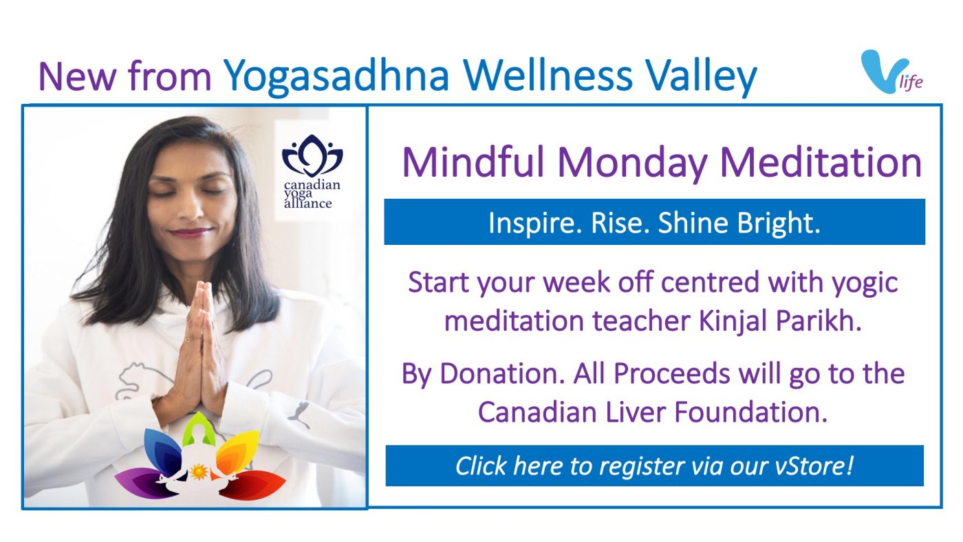 vStore New From Yogasadhna Wellness Valley Meditation Mondays info poster