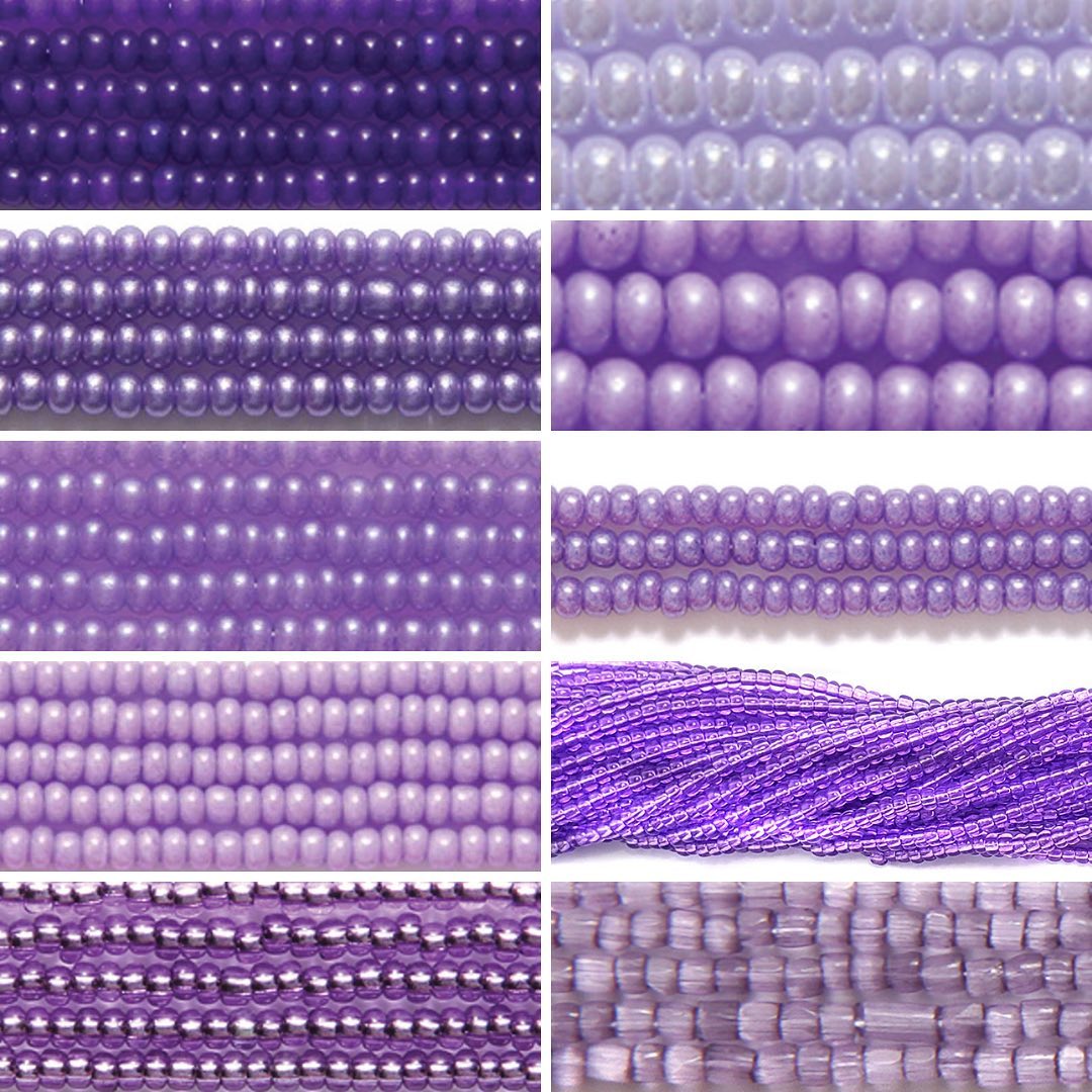 Purple Beads Sundaylace Creations Beadworks