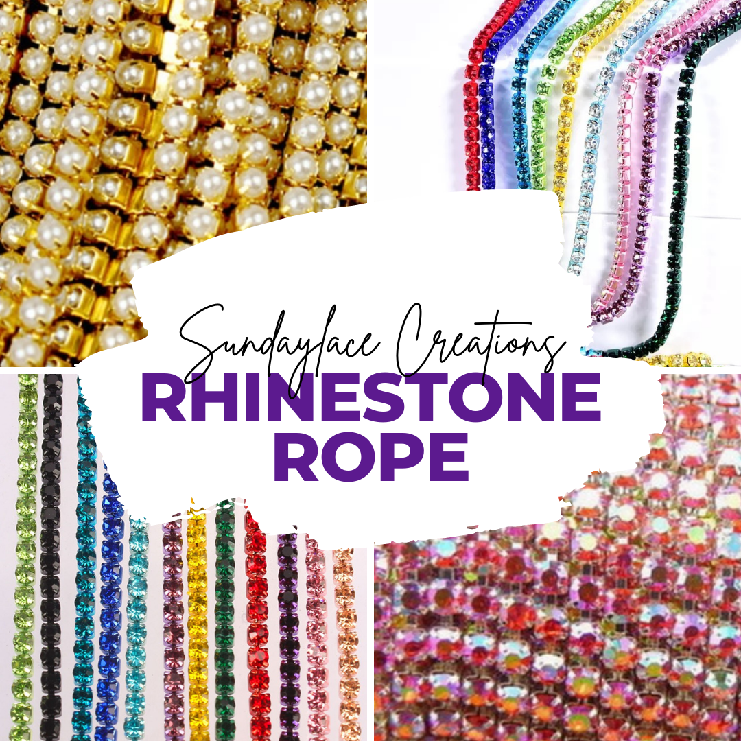Rhinestone Rope Sundaylace Beadwork