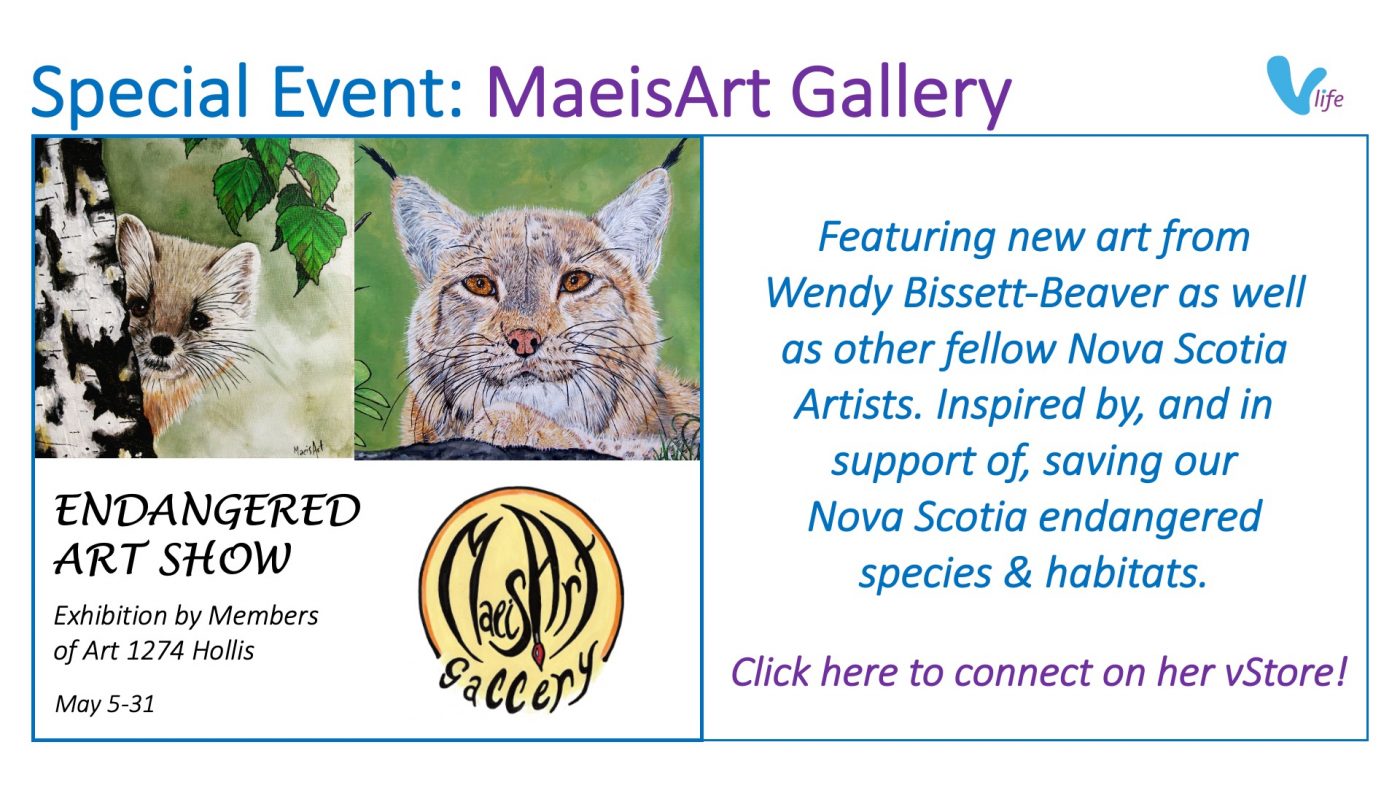 vStore Grahic MaeisArt Gallery Special Event Endangered May 2022 Local Artist