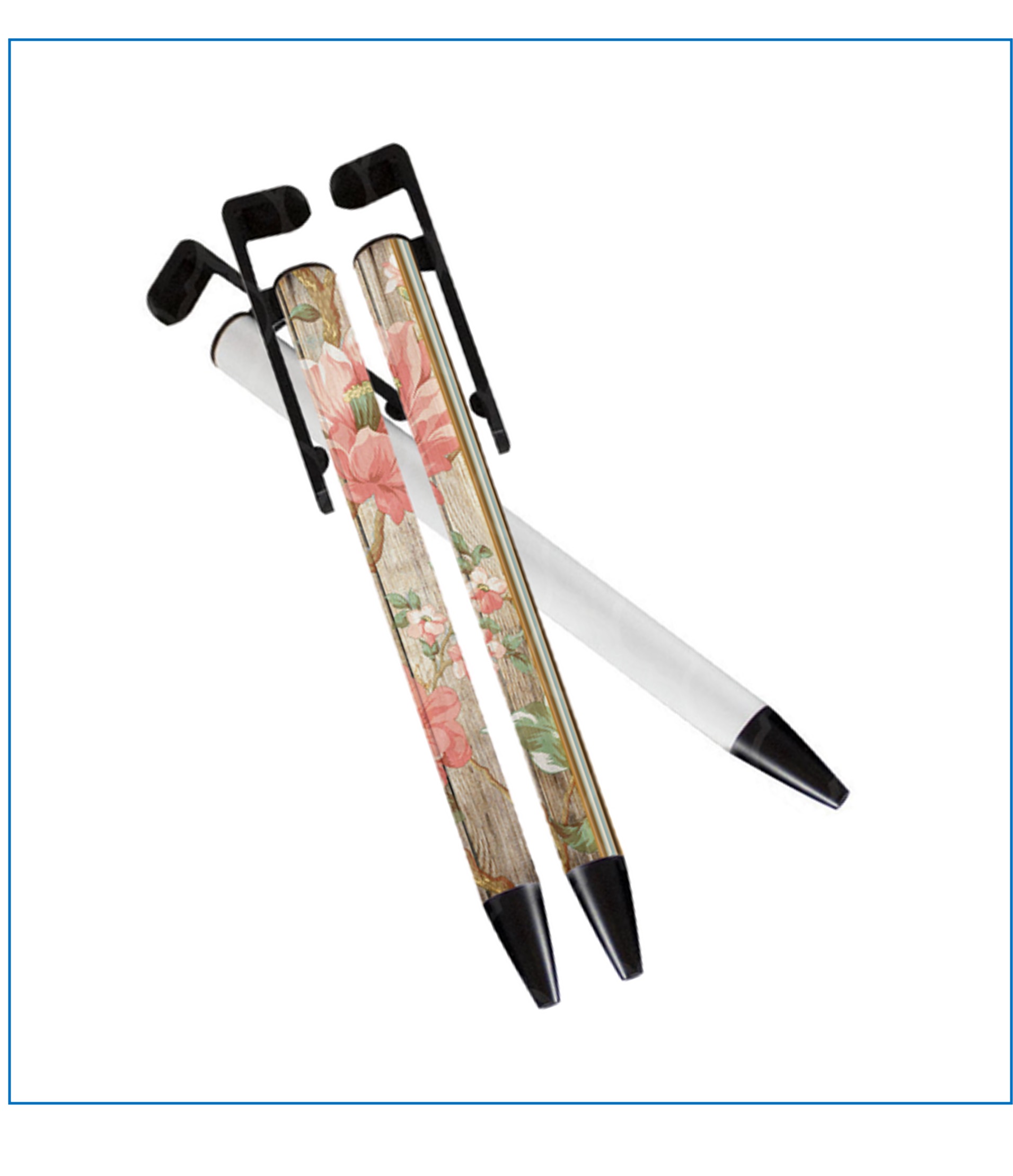 Floral decorative pens Down Easts Custom Gifts