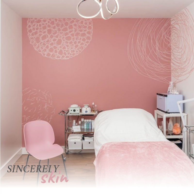 Spa treatment room at Sincerely Skin Dynamic Facial Duo Special Sep 2022