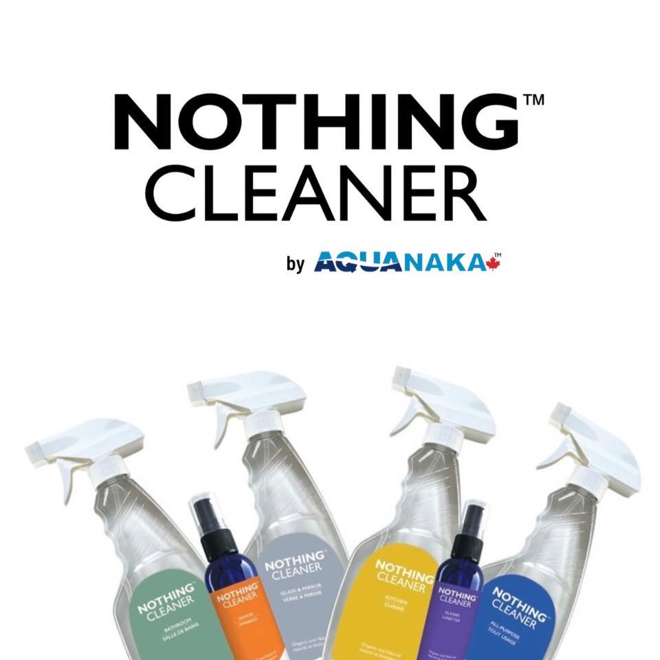 Nothing Cleaner by AquaNaka logo. Natural Cleaning Products