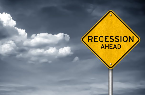 Recession Ahead Road sign. vLife blog image