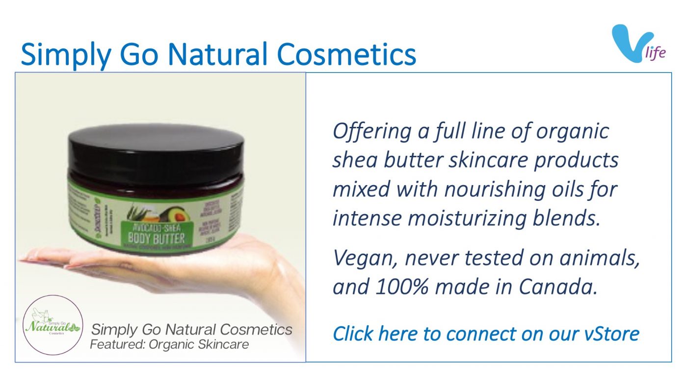 vStore graphic Sticker Simply Go Natural Cosmetics Organic Skincare Auto Promo Jan 2023