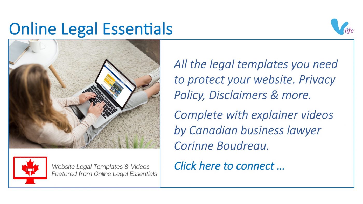 vStore graphic Online Legal Essentials Featured Website Legal Templates Jul 2023